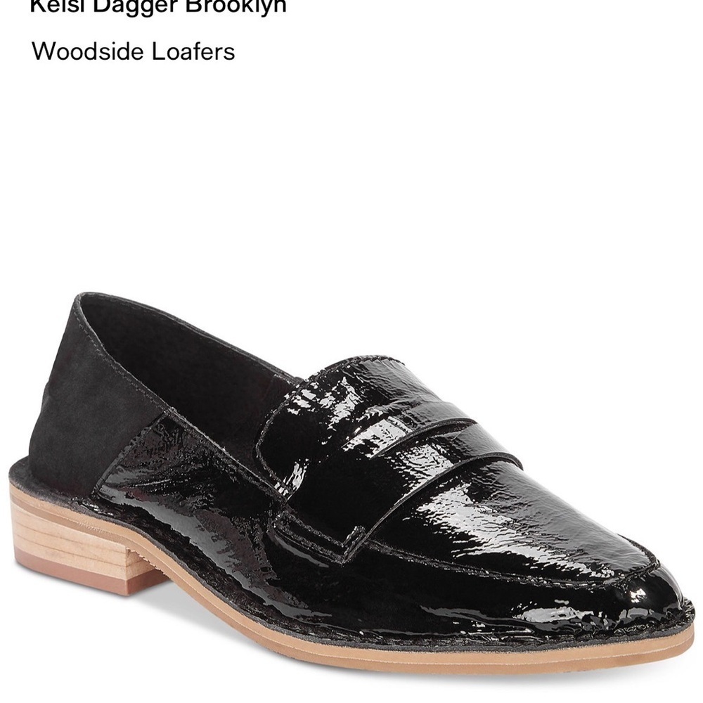 Kelsi Dagger Brooklyn Black Patent Loafers